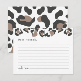 Tarjeta De Recepción AUBREE Leopard Print Safari Time Capsule