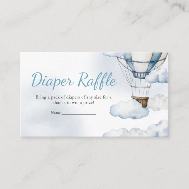 Tarjeta De Recepción Aventura a la espera de un balón de aire caliente  (Anverso)