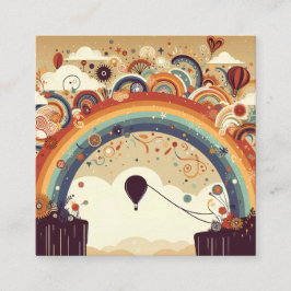 Tarjeta De Recepción Aventura espera a Baby Shower con globo aerostátic