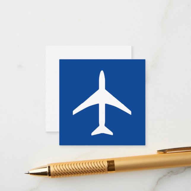 Tarjeta De Recepción Avión piloto de vuelo (Anverso/Reverso In Situ)