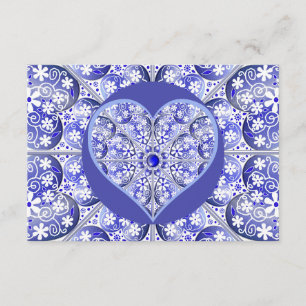 Tarjeta De Recepción Azul cerámico de Grecia
