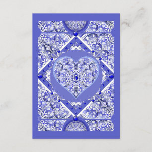 Tarjeta De Recepción Azul cerámico de Grecia
