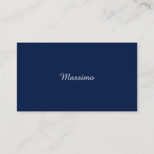 Tarjeta De Recepción Azul oscuro elegante casual escritura a mano propi