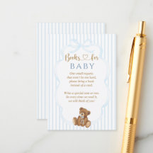 Azul Oso Apenas Espera Ducha de Bebé Elegante Fran