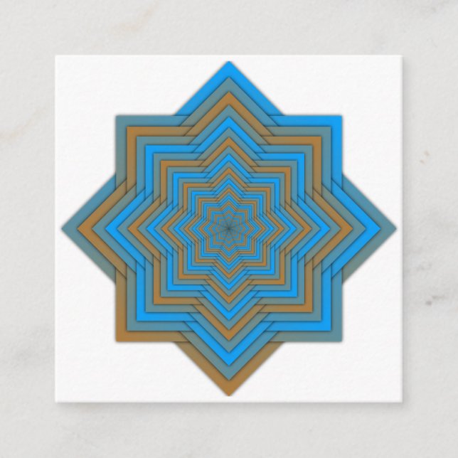 Tarjeta De Recepción Azul y Estrella de Ember (Anverso)