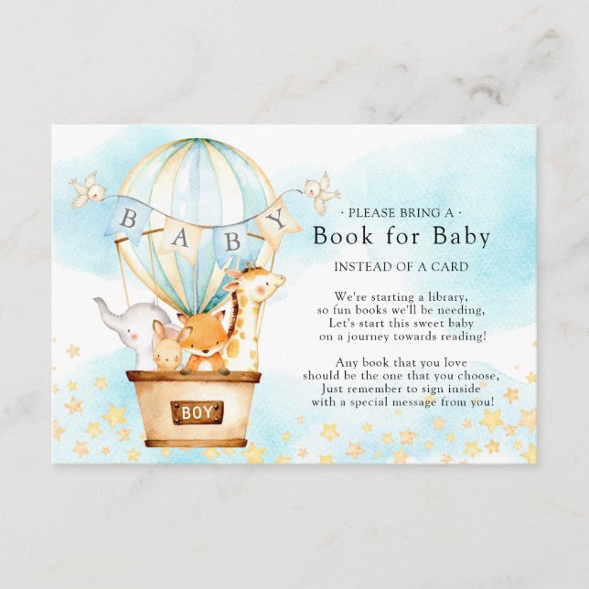 Tarjeta De Recepción Baby Animals Balloon Ride Book for Baby Card (Anverso)
