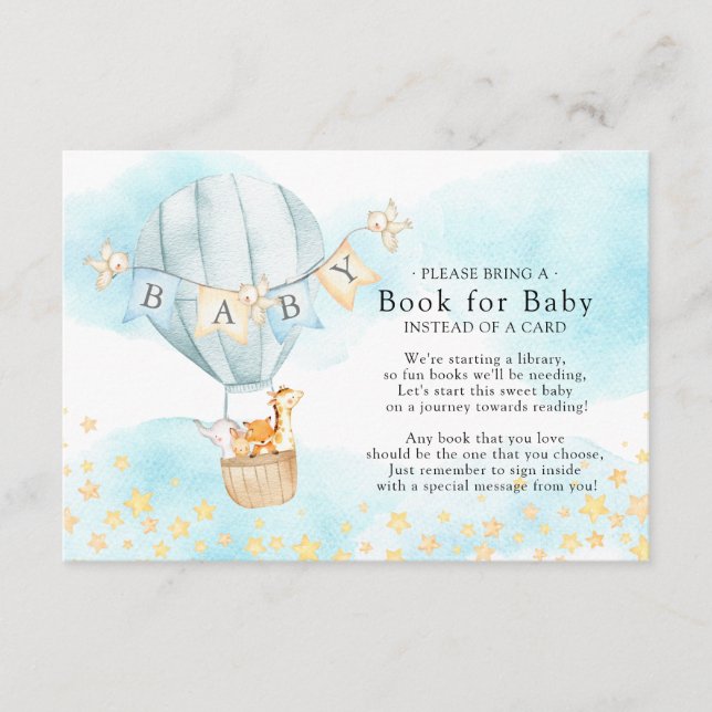 Tarjeta De Recepción Baby Animals Balloon Ride Book for Baby Card (Anverso)