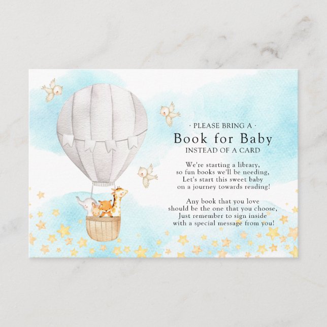 Tarjeta De Recepción Baby Animals Balloon Ride Book for Baby Card (Anverso)
