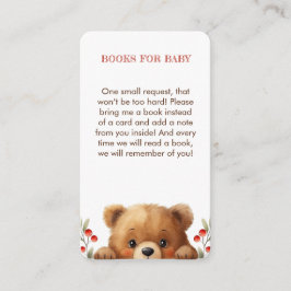 Tarjeta De Recepción Baby Bear And Rowan Berries Books For Baby 