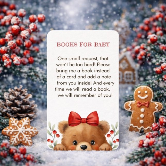 Tarjeta De Recepción Baby Bear And Rowan Berries Books For Baby  (Baby Bear And Rowan Berries Books For Baby Enclosure Card)