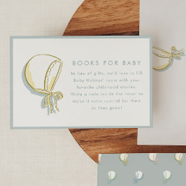 Tarjeta De Recepción Baby Bonnet Baby Books