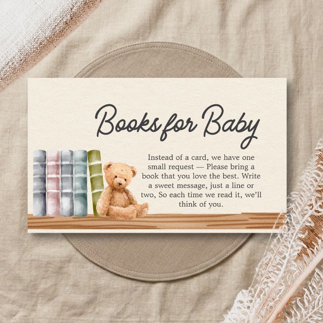 Tarjeta De Recepción Baby Books & Brunch Neutral Shower Books for Baby (Books and Brunch Baby Shower Books for Baby)