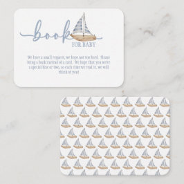 Tarjeta De Recepción Baby Boy Sail Shower Book for Baby Card