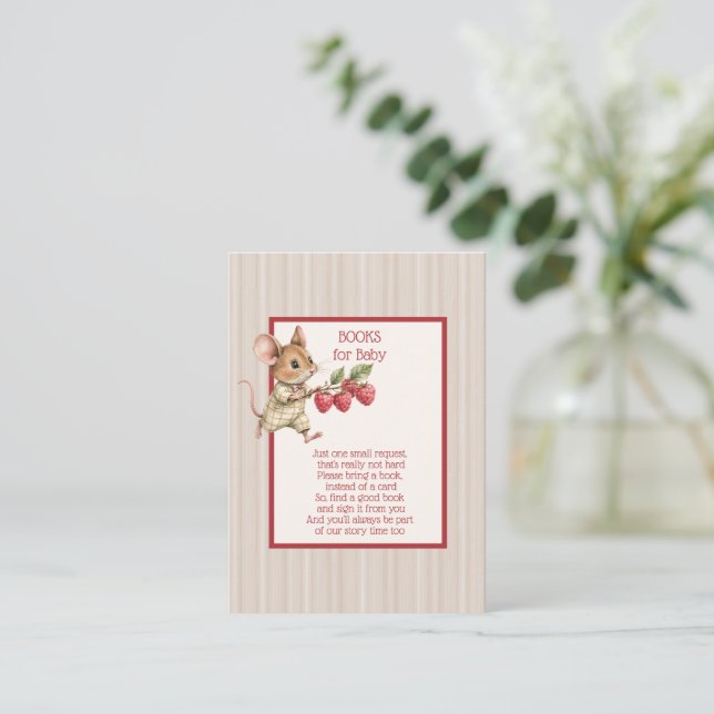 Tarjeta De Recepción Baby Boy Woodland Animal Boys (Anverso de pie)