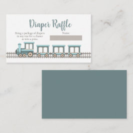 Tarjeta De Recepción Baby Express Train Boy Baby Shower Diaper Raffle