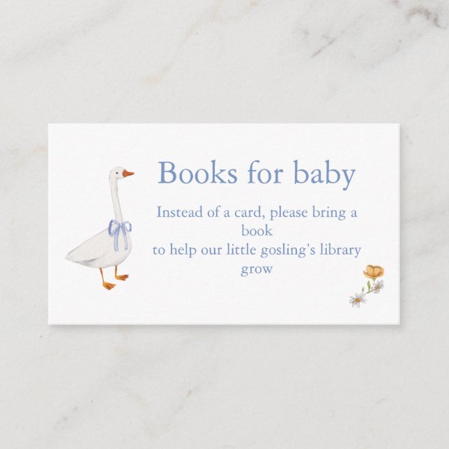 Tarjeta De Recepción baby gosling books for baby (Anverso)