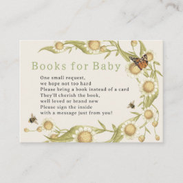 Tarjeta De Recepción Baby in Bloom Books para Baby Shower