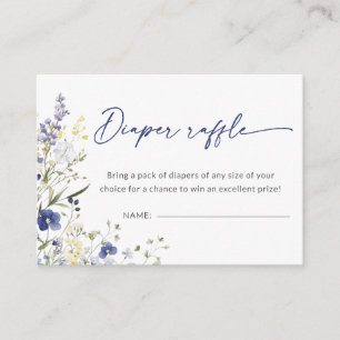 Tarjeta De Recepción Baby In Bloom Diaper Raffle Spring Baby Shower