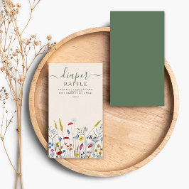 Tarjeta De Recepción Baby in Bloom Wildflower Meadow Baby Shower