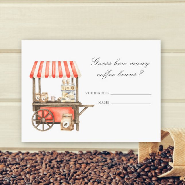 Tarjeta De Recepción Baby is Brewing coffee cup How many coffee beans (Subido por el creador)