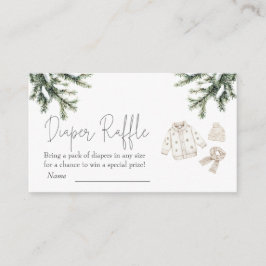 Tarjeta De Recepción Baby It's Cold fuera de Baby Shower Diaper Raffle