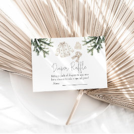 Tarjeta De Recepción Baby It's Cold fuera de Baby Shower Diaper Raffle