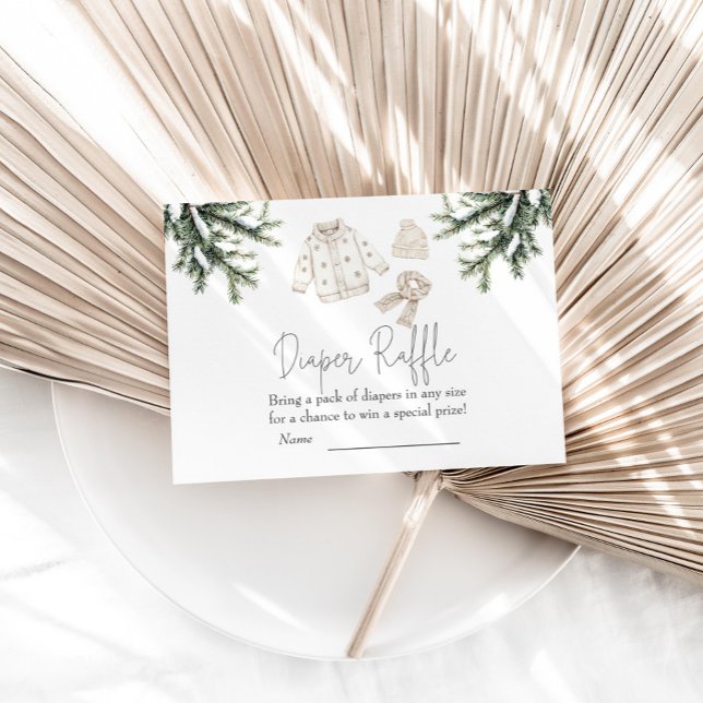 Tarjeta De Recepción Baby It's Cold fuera de Baby Shower Diaper Raffle (Subido por el creador)