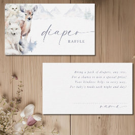 Tarjeta De Recepción Baby It's Cold Outside Baby Shower Diaper Raffle