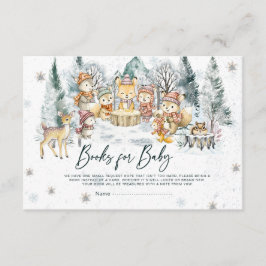 Tarjeta De Recepción Baby Its Cold Outside Baby Shower Woodland Books 