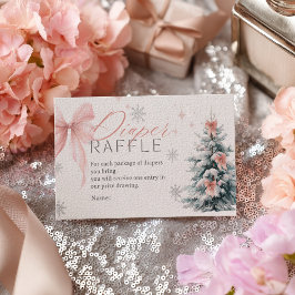 Tarjeta De Recepción Baby it's cold outside Winter Diaper Raffle Shower