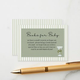 Tarjeta De Recepción Baby Martini 'tini-one' Books for Baby