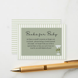 Tarjeta De Recepción Baby Martini 'tini-one' Books for Baby