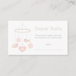 Tarjeta De Recepción Baby Mobile Diaper Raffle