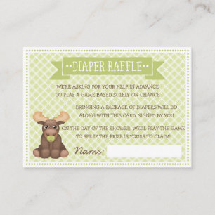 Tarjeta De Recepción Baby Moose Diaper Raffle