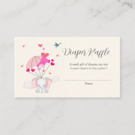 Tarjeta De Recepción Baby Nelly Baby Shower Diaper Raffle