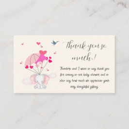 Tarjeta De Recepción Baby Nelly Baby Shower Gracias