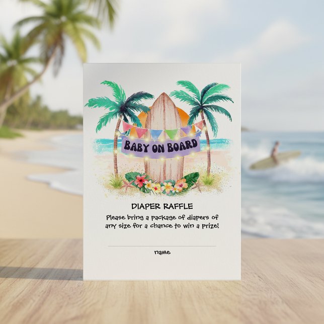 Tarjeta De Recepción Baby on Board Diaper Raffle (Subido por el creador)