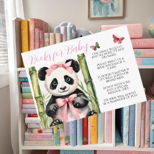 Tarjeta De Recepción Baby Panda Bear Chicas Libros para Bebés