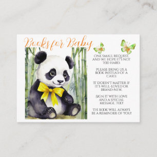 Tarjeta De Recepción Baby Panda Books para el bebé