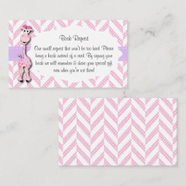 Tarjeta De Recepción Baby Pink Girafat Baby Boy Shower Request