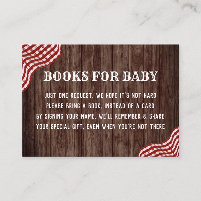 Tarjeta De Recepción Baby Q Picnic Baby Shower Books para el bebé (Anverso)