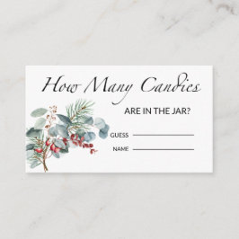 Tarjeta De Recepción Baby Shower Adivinan Cuántos Canales