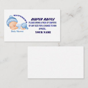 Tarjeta De Recepción Baby Shower azul, Baby Boy Shower