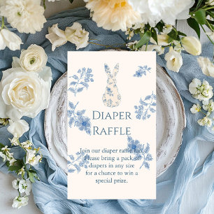 Tarjeta De Recepción Baby Shower azul toile Easter