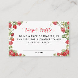 Tarjeta De Recepción Baby Shower Berry Sweet Strawberry