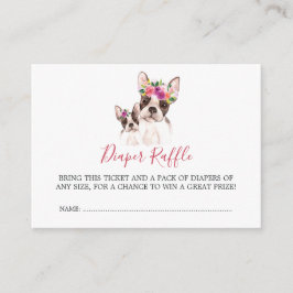 Tarjeta De Recepción Baby Shower Boston Mamá Y Baby Diaper Raffle
