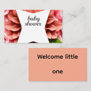 Tarjeta De Recepción Baby Shower – Celebración de un Pequeño Milagro