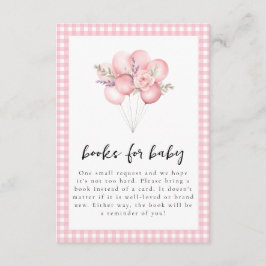 Tarjeta De Recepción Baby Shower Chica de acuarela de Goose