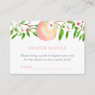 Tarjeta De Recepción Baby Shower Chica de boletos Raffle Ticket Sweet P