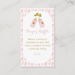 Tarjeta De Recepción Baby Shower Chica de botellas Poppin rosa